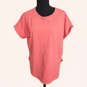 adidas Coral Climalite Short Sleeve Tee XL Athletic Top